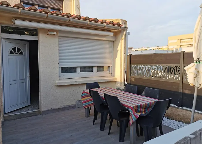 Pavillon T3 Proche De La Terrasse Garage Parking Ferienhaus Port-la-Nouvelle